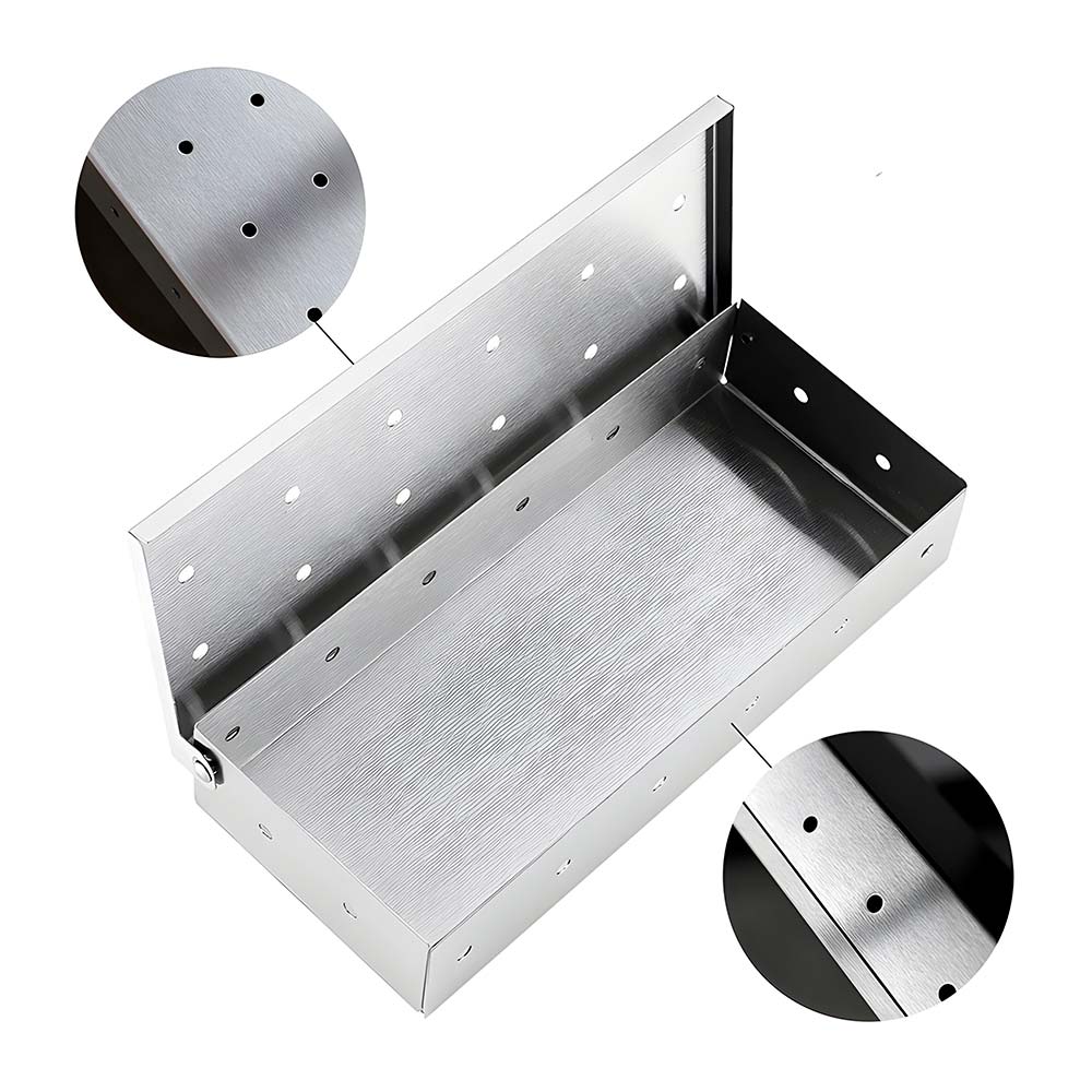 caja ahumadora para parrilla de acero inoxidable
