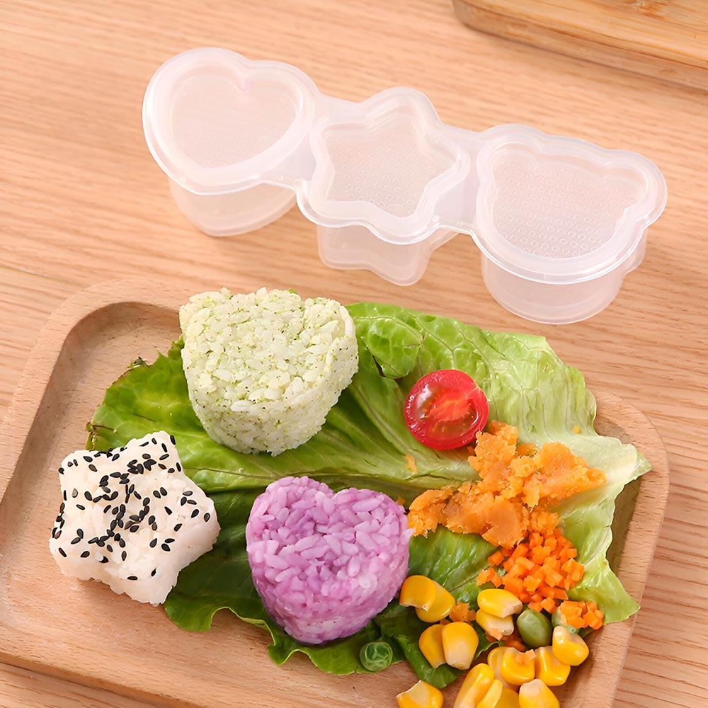 moldes para arroz y sushi lonchera