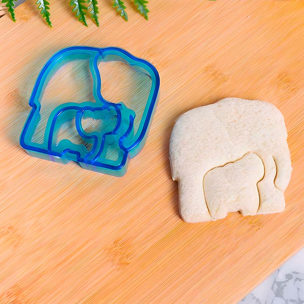 molde cortador sandwich lonchera elefante