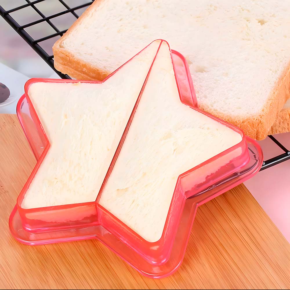 molde cortador sandwich lonchera estrella