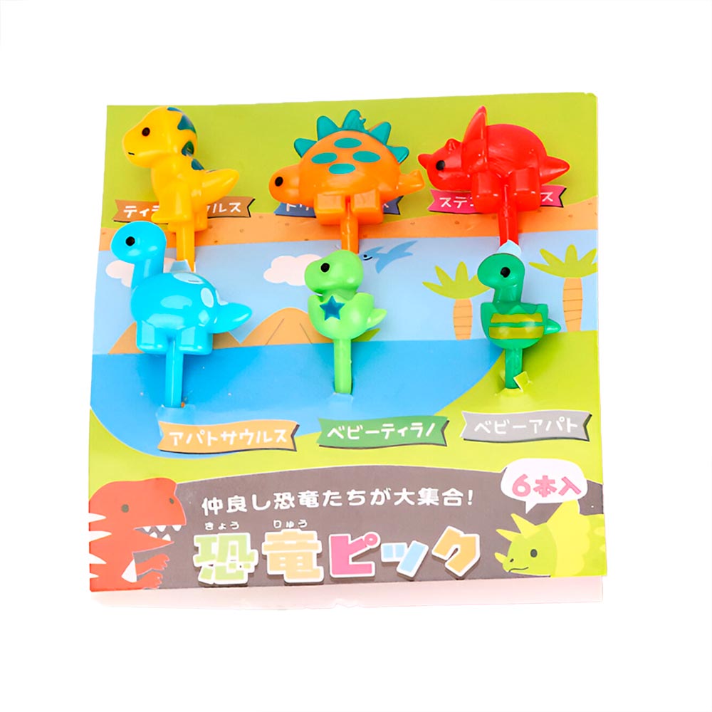 palillos de fruta para niños dinosaurio