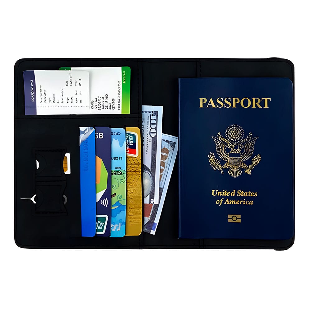 Porta pasaporte protección RFID