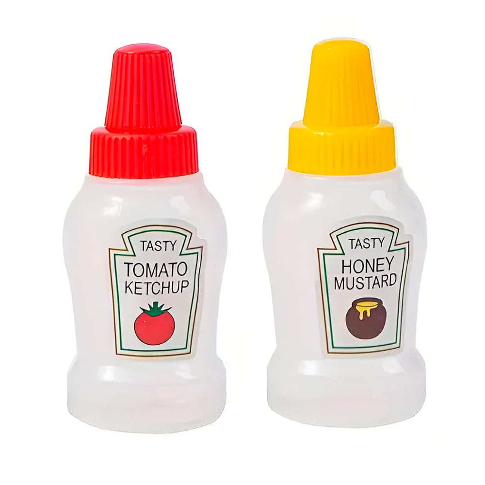 botellas de salsa lonchera