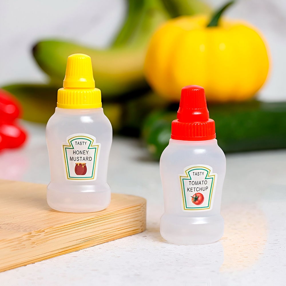 botellas de salsa lonchera