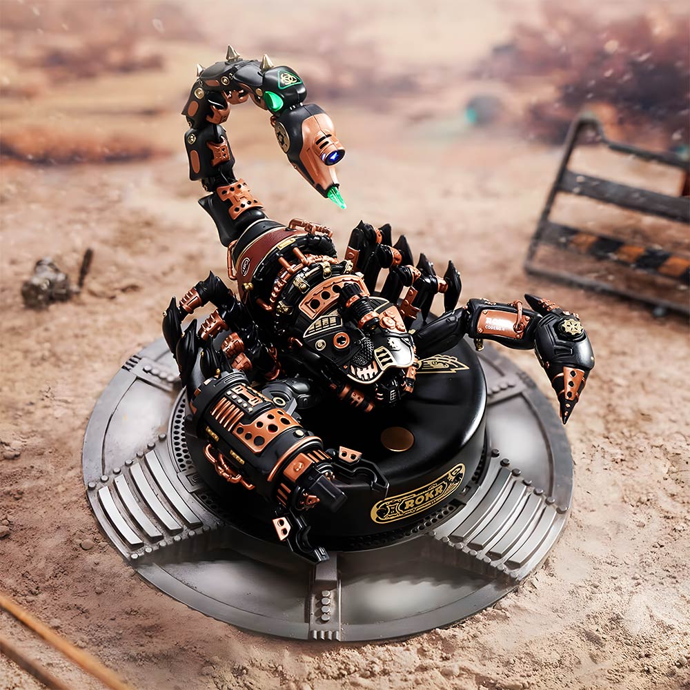 modelo armable 3d puzzle diy escorpion emperador mecanico