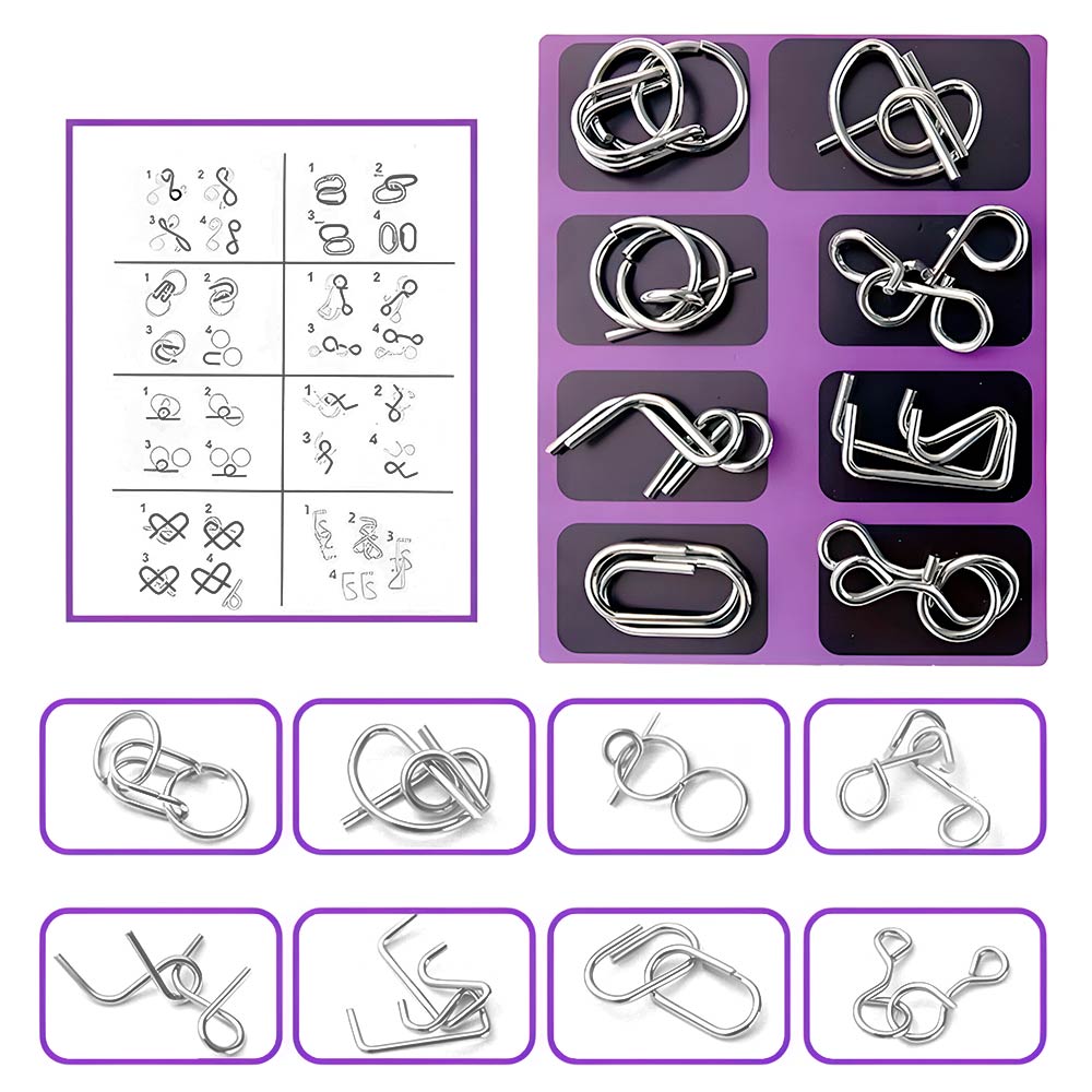 rompecabezas de metal acertijos mentales y juego de logica