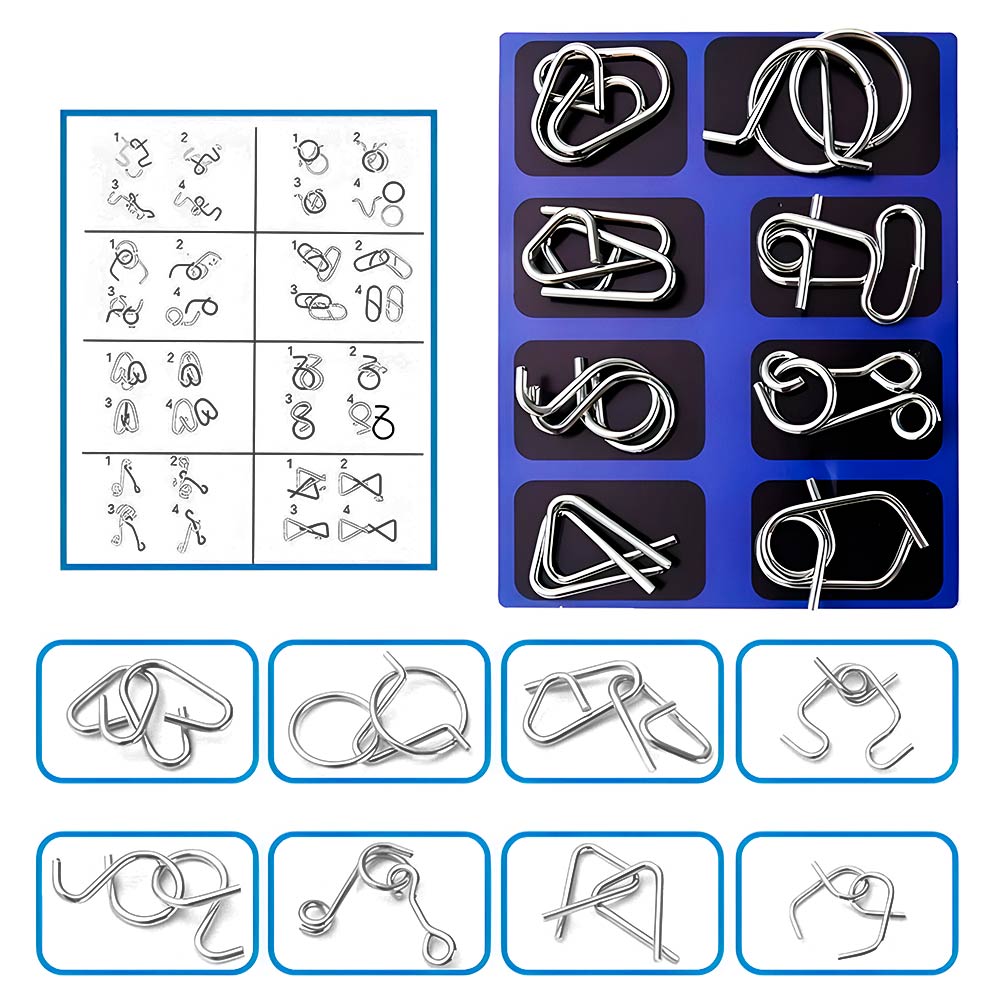 rompecabezas de metal acertijos mentales y juego de logica