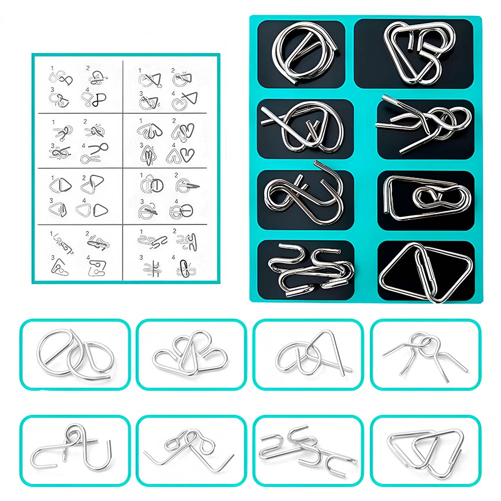 rompecabezas de metal acertijos mentales y juego de logica