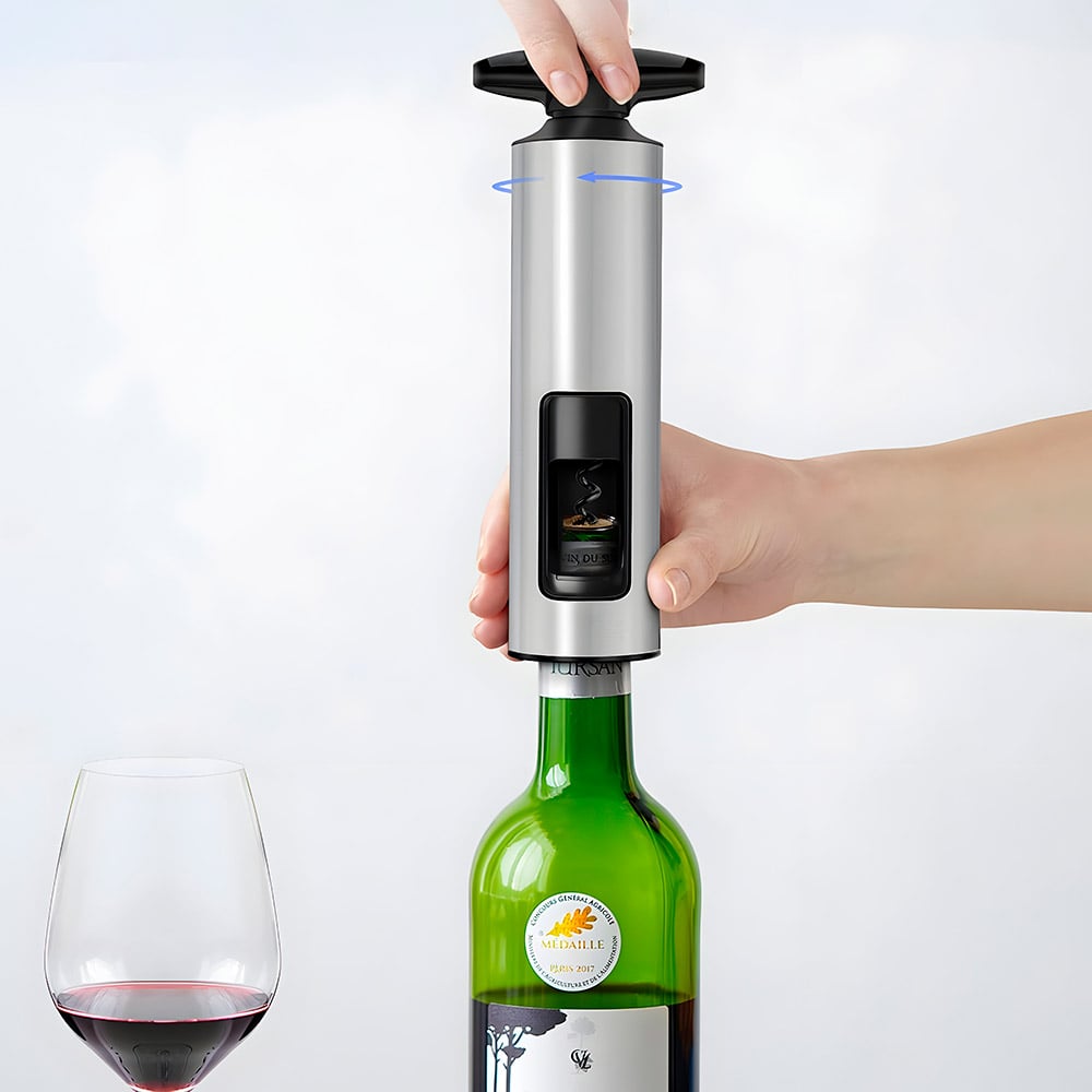 sacacorchos abridor de vino de acero inoxidable