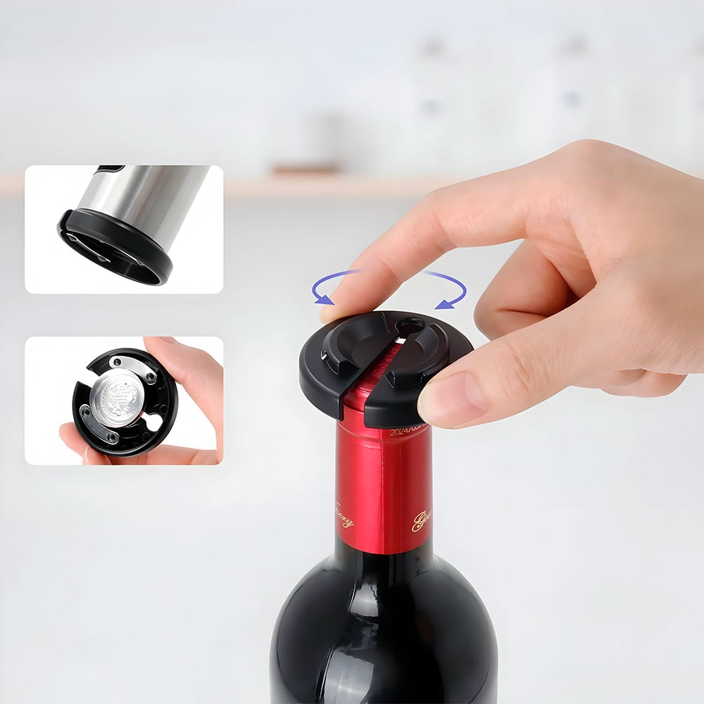 sacacorchos abridor de vino de acero inoxidable
