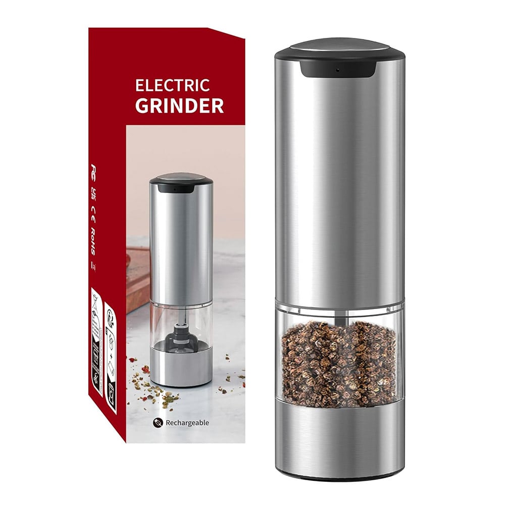 molino de sal y pimienta de acero inoxidable con nucleo de ceramica