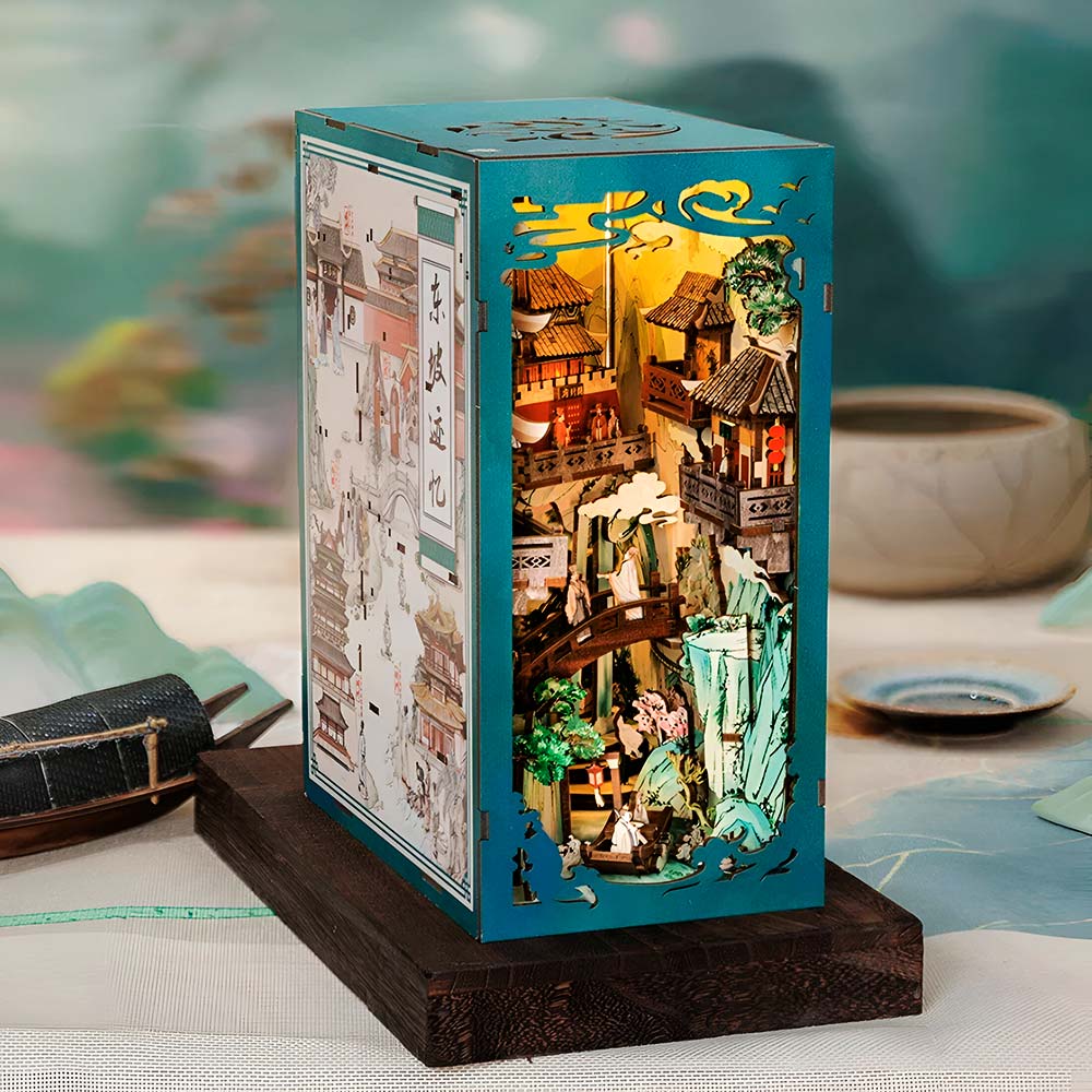 book nook diy diorama 3d manualidad rompecabezas 3D dongpo