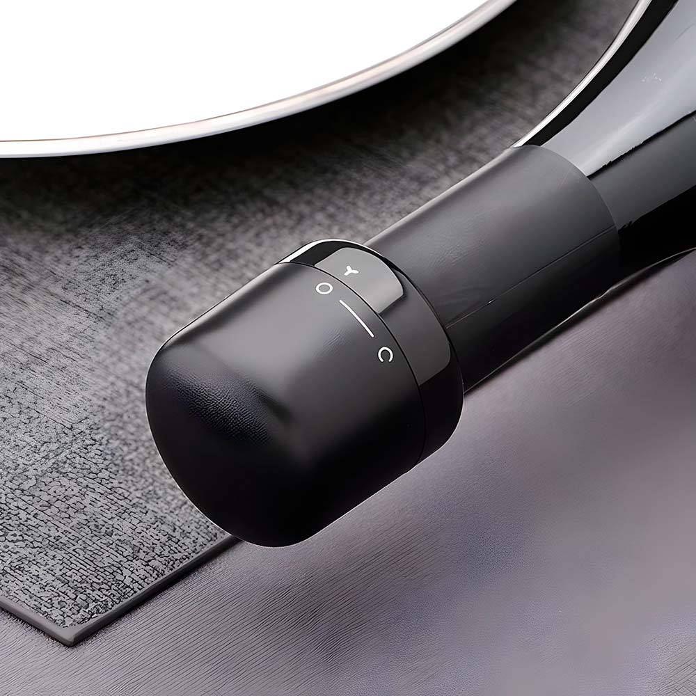 tapon de vino y champan al vacio para mantener las bebidas frescas