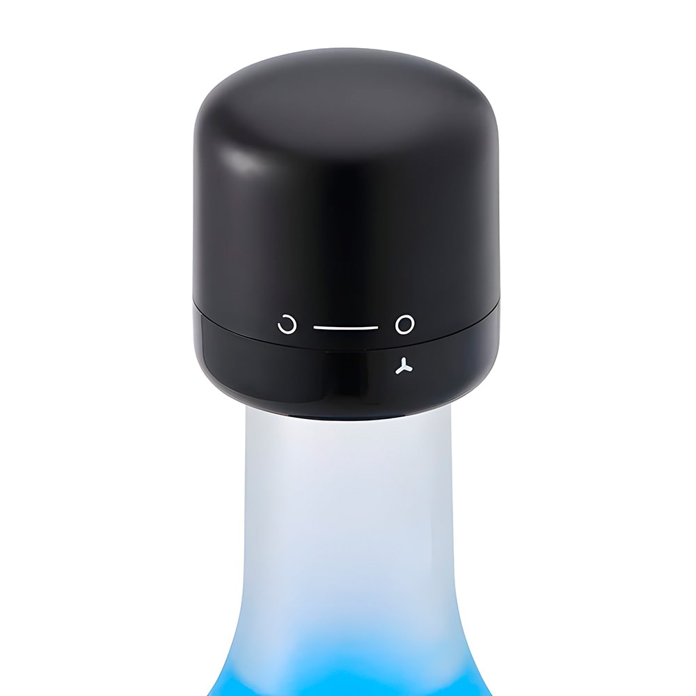 tapon de vino y champan al vacio para mantener las bebidas frescas