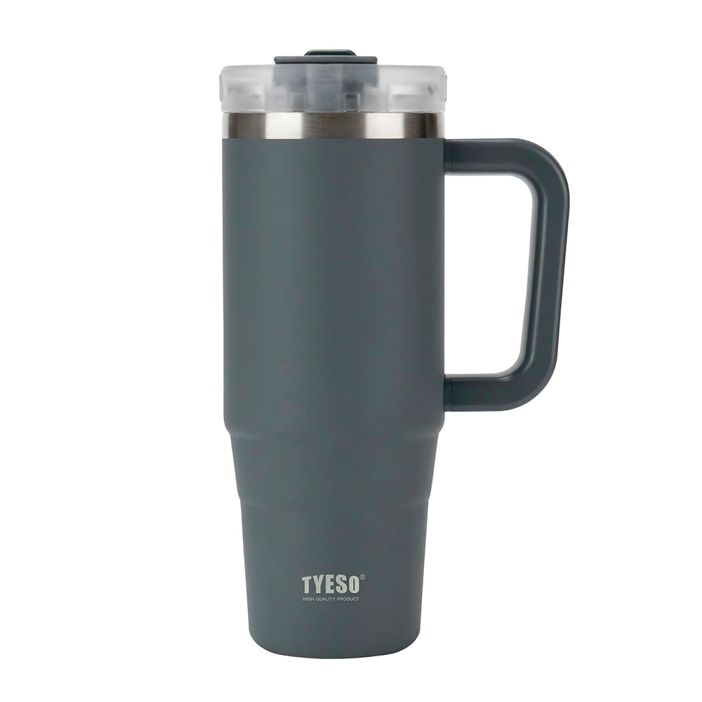 vaso termico de acero inoxidable botella hermetica tyeso gris