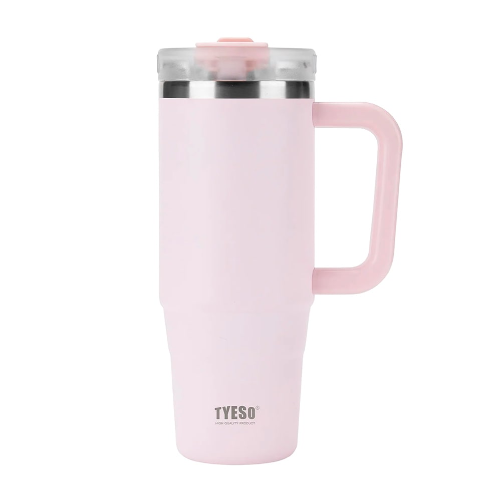 vaso termico de acero inoxidable botella hermetica tyeso rosa