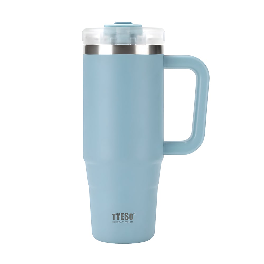 vaso termico de acero inoxidable botella hermetica tyeso celeste