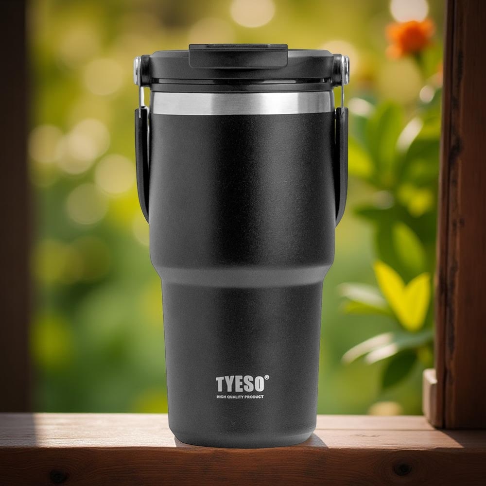 vaso térmico acero portátil tyeso roam 600 ml color negro