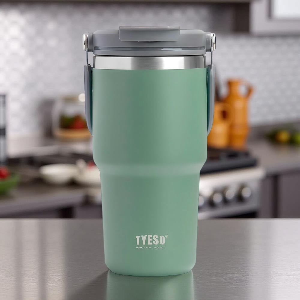 vaso térmico acero portátil tyeso roam 600 ml color verde