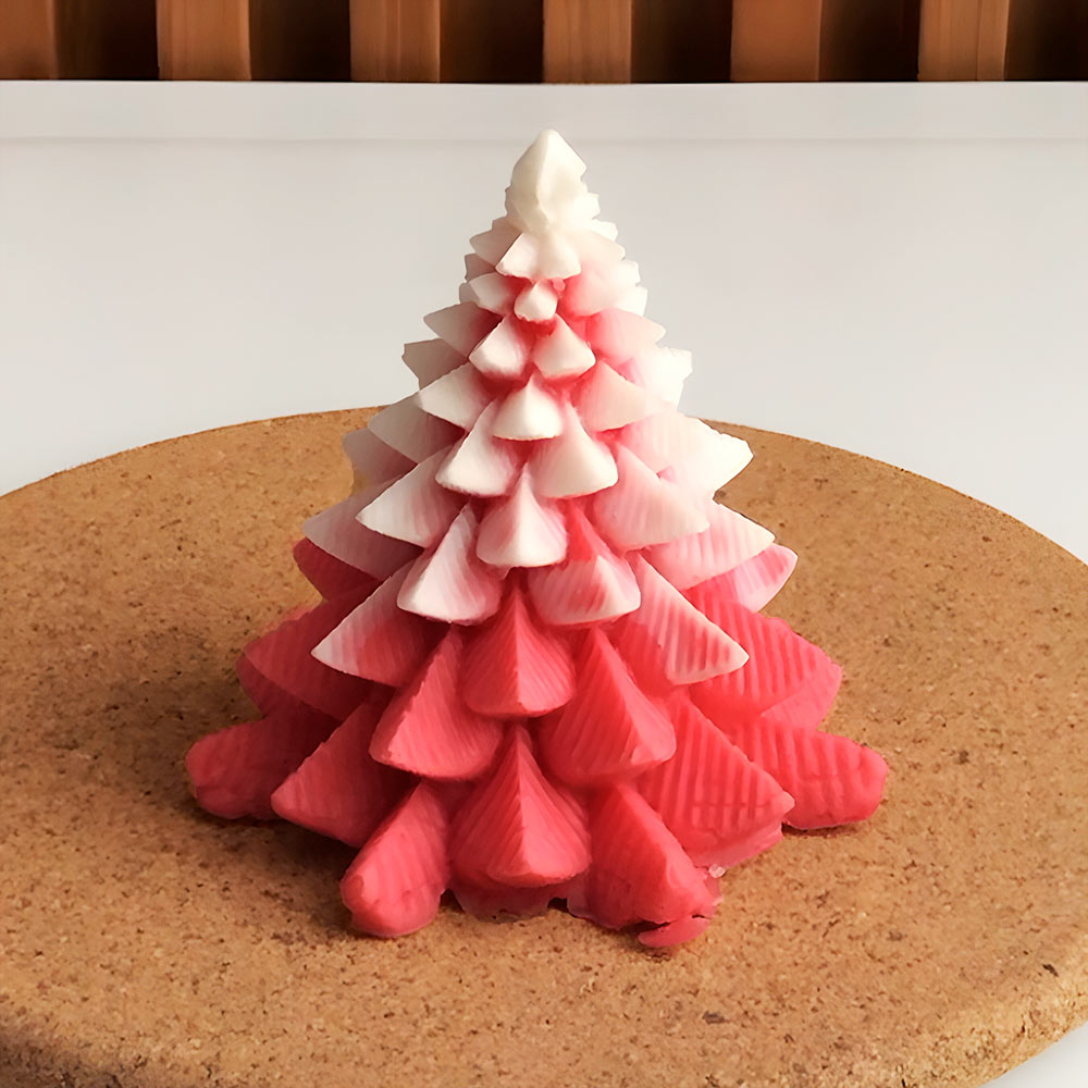 vela de arbol de navidad decorativa con aroma