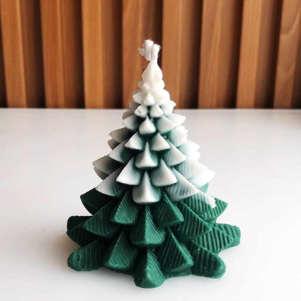 vela de arbol de navidad decorativa con aroma