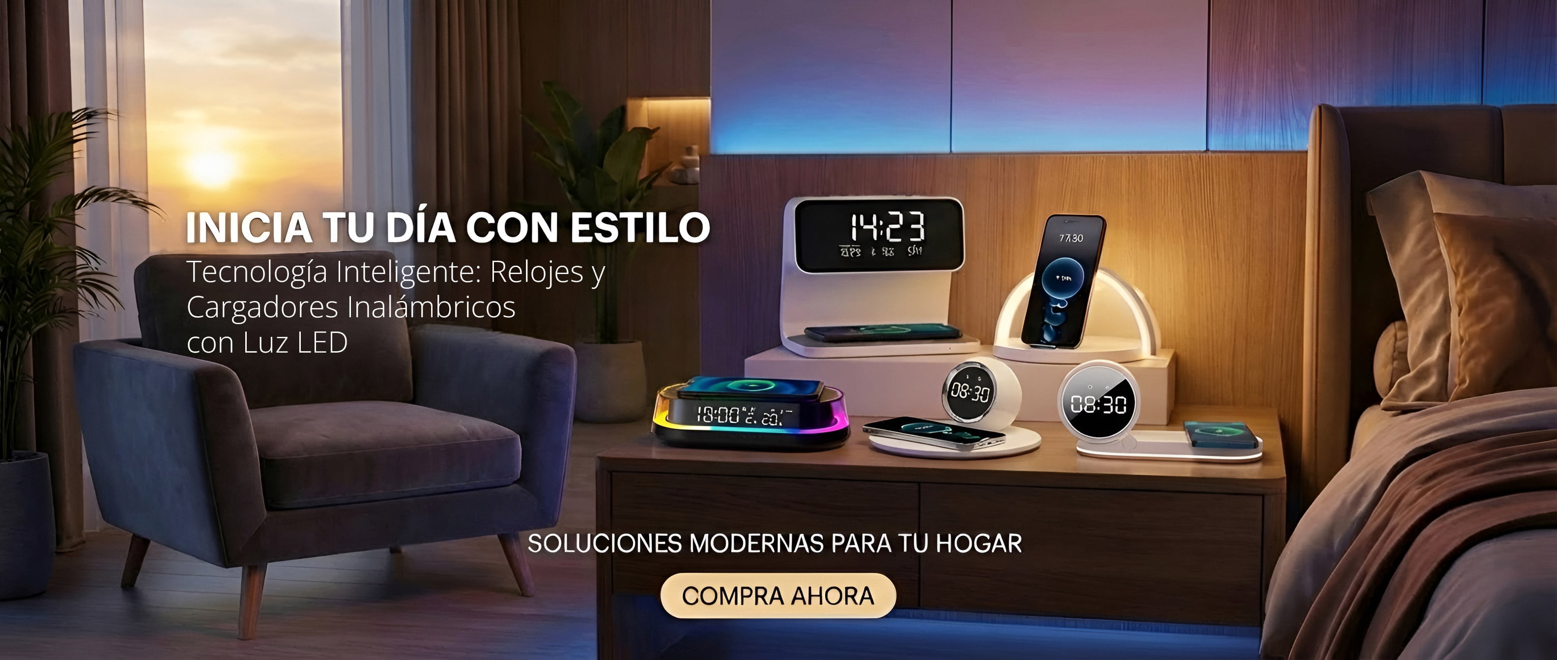 relojes y cargadores inalambricos de mobolstore