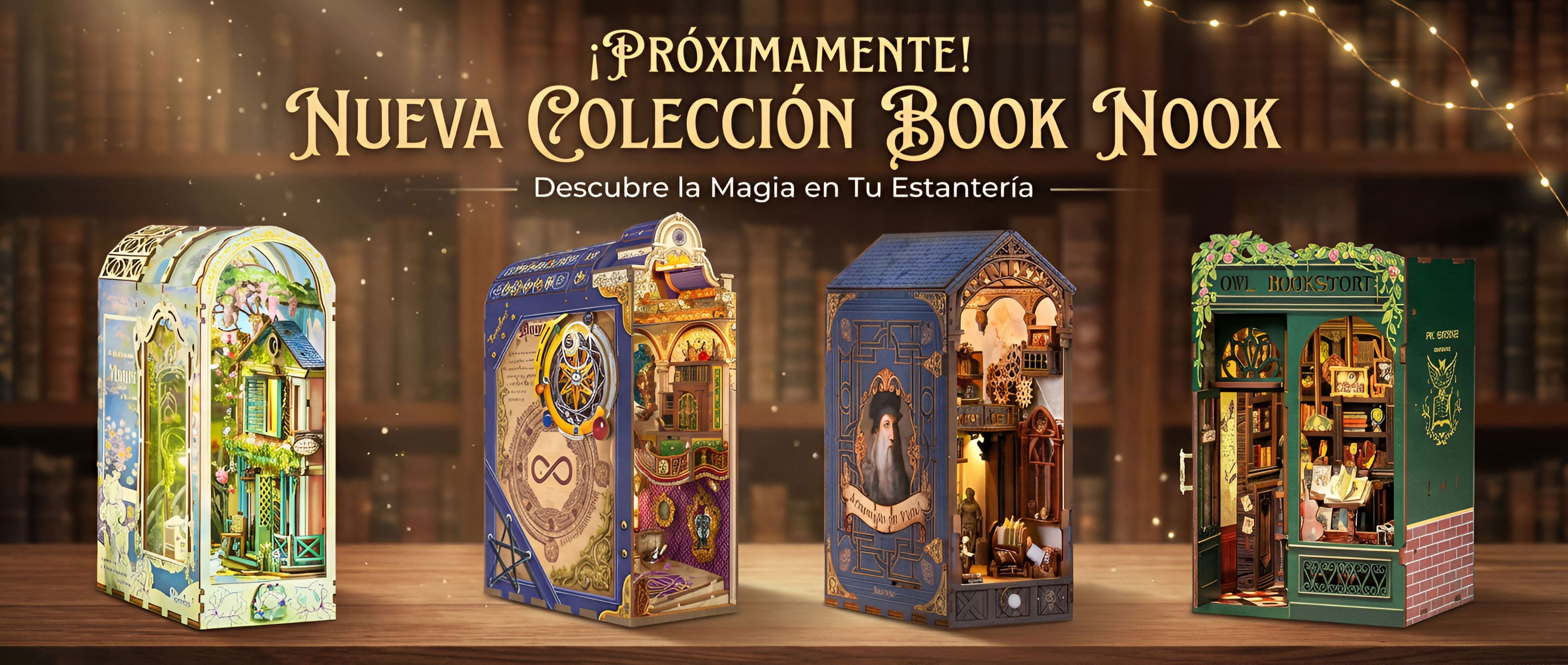 book nook mobolstore y rompecabezas 3D en mobolstore
