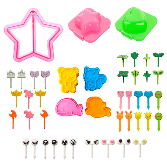 kit lonchera niña y palillos fruta