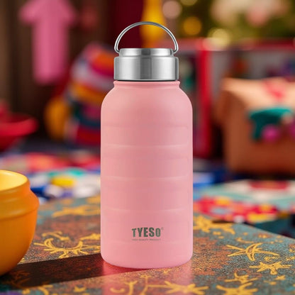 botella termica de acero de 750 ml caterpillar color rosado
