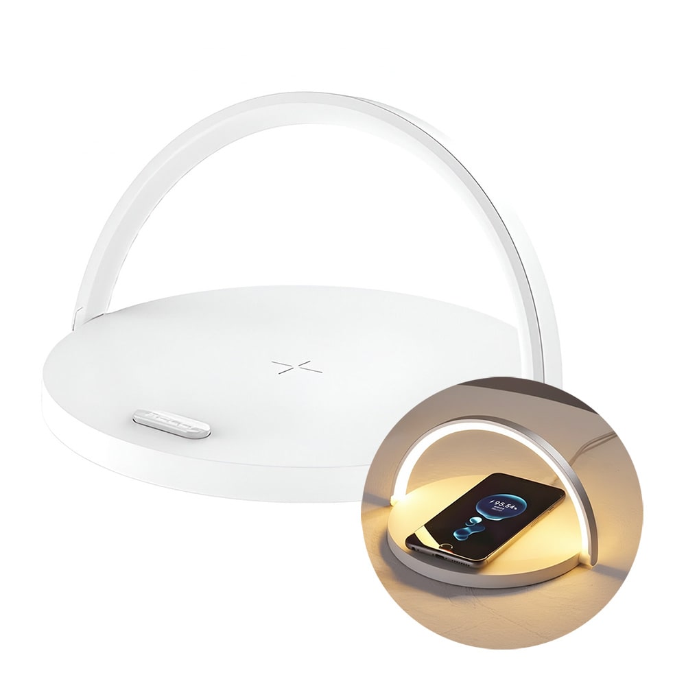 lampara con cargador inalamabrico