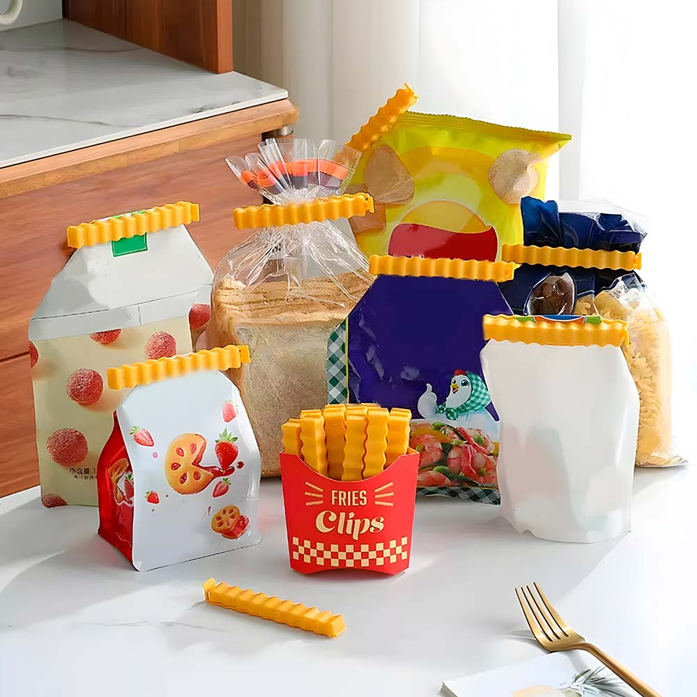 clips de papas fritas para snacks con iman para nevera