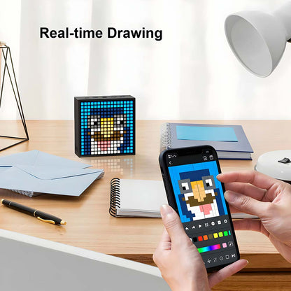 parlante bluetooth divoom timebox evo altavoz pixel art