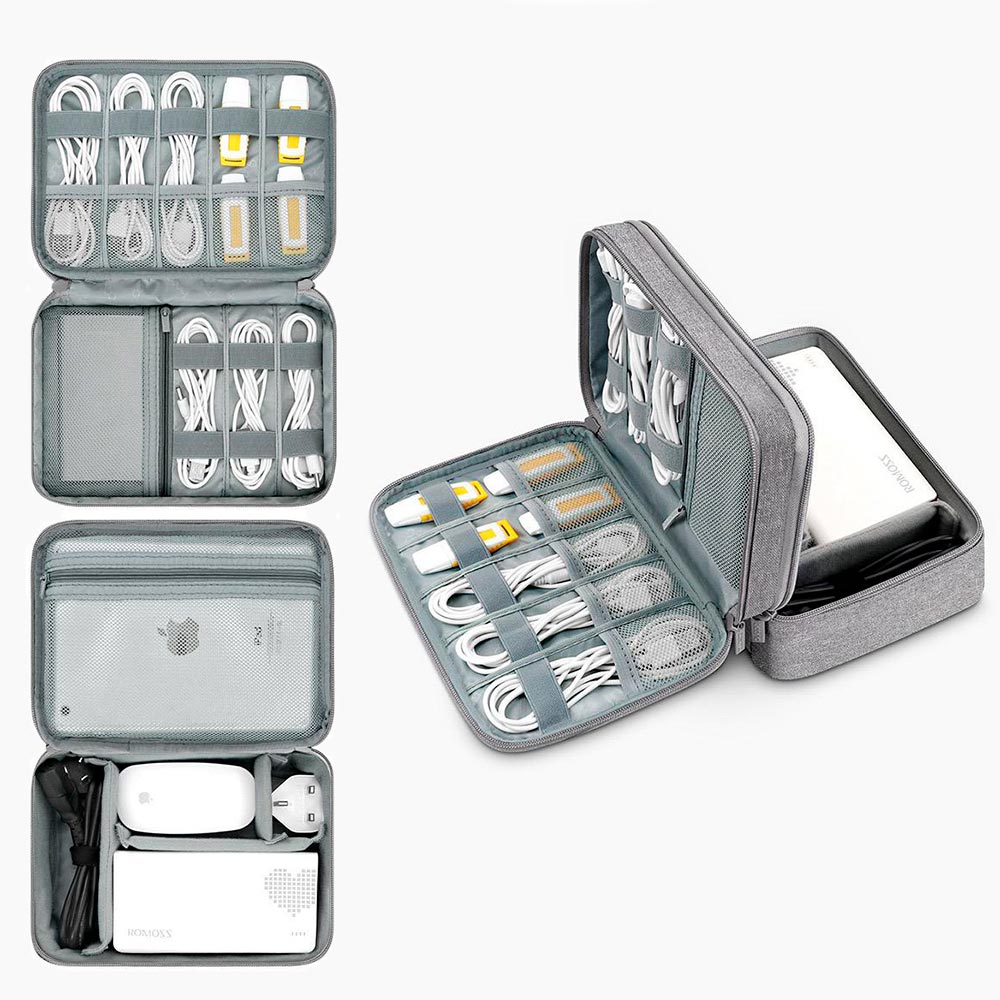 estuche organizador de cables y accesorios baona