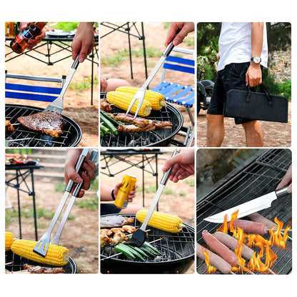 juego de bbq herramientas para parrilla 5 piezas