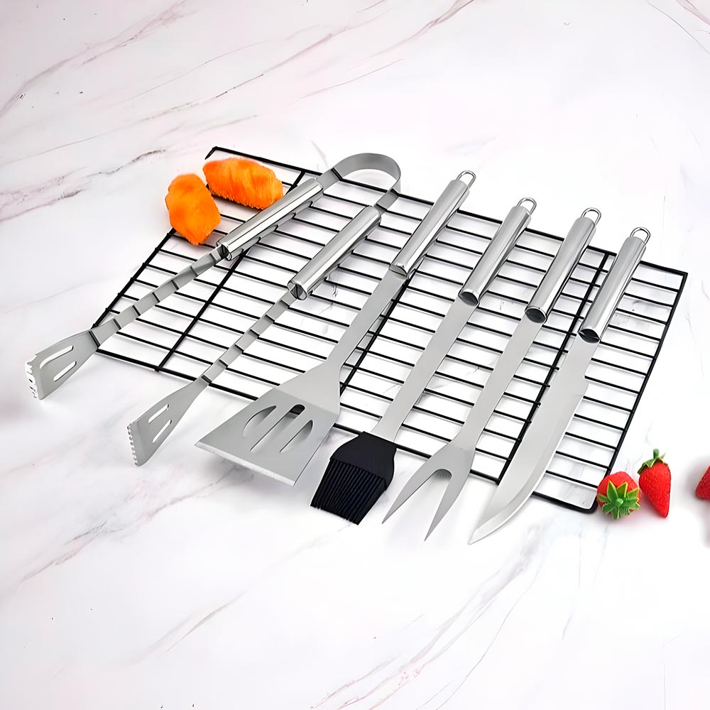 juego de bbq herramientas para parrilla 5 piezas