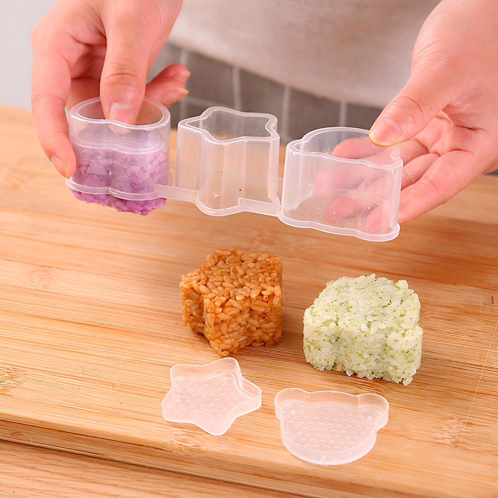 moldes para arroz y sushi lonchera