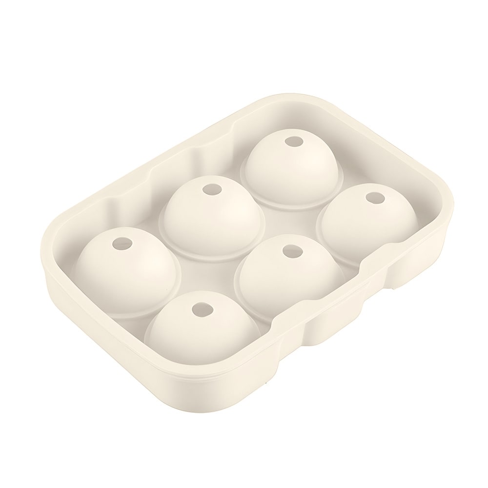 molde de hielo esfera para whisky color blanco