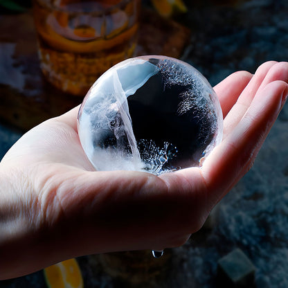 molde para hielo esfera perfecta en silicona para whisky