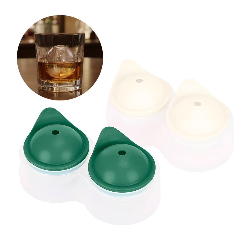 molde para hielo esfera en silicona para whisky