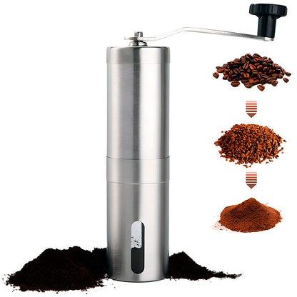 molino de café manual de acero inoxidable con molino de ceramica