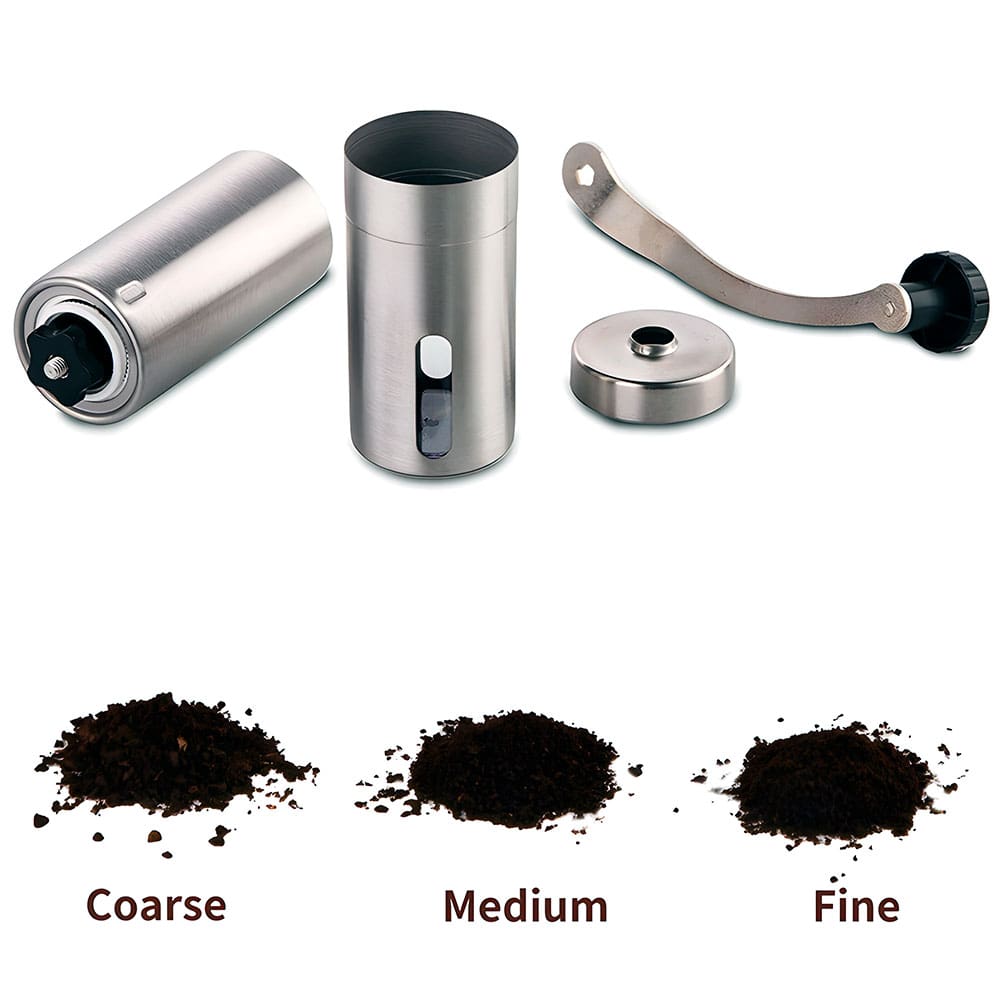 molino de café manual de acero inoxidable con molino de ceramica