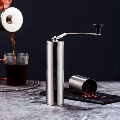 molino de café manual de acero inoxidable con molino de ceramica