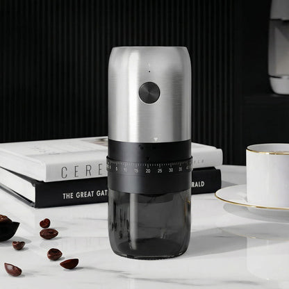 molino de café graduable y recargable portatil de ceramica