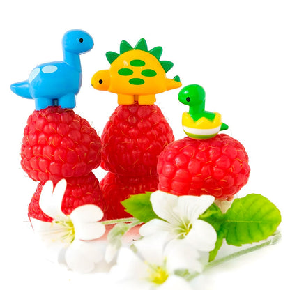 palillos de fruta para niños dinosaurio