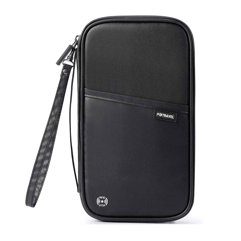 organizador de viaje para pasaportes y documentos con proteccion rfid