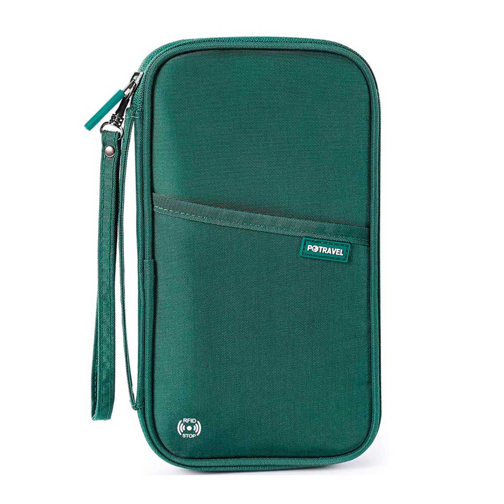 organizador de viaje para pasaportes y documentos con proteccion rfid