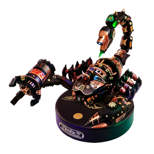 modelo armable 3d puzzle diy escorpion emperador mecanico