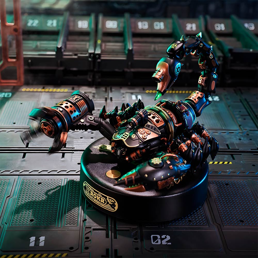 modelo armable 3d puzzle diy escorpion emperador mecanico
