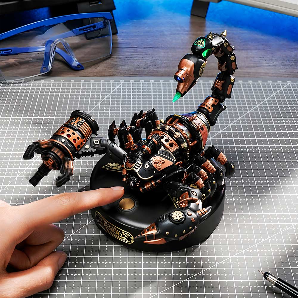 modelo armable 3d puzzle diy escorpion emperador mecanico