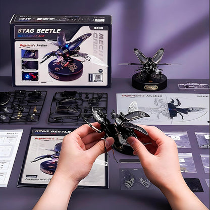 modelo armable 3d puzzle diy escarabajo tormenta mecanico